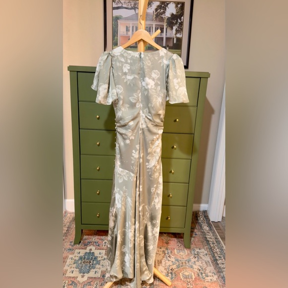 Reformation Sage Green Floral Midi Dress - Picture 13 of 16